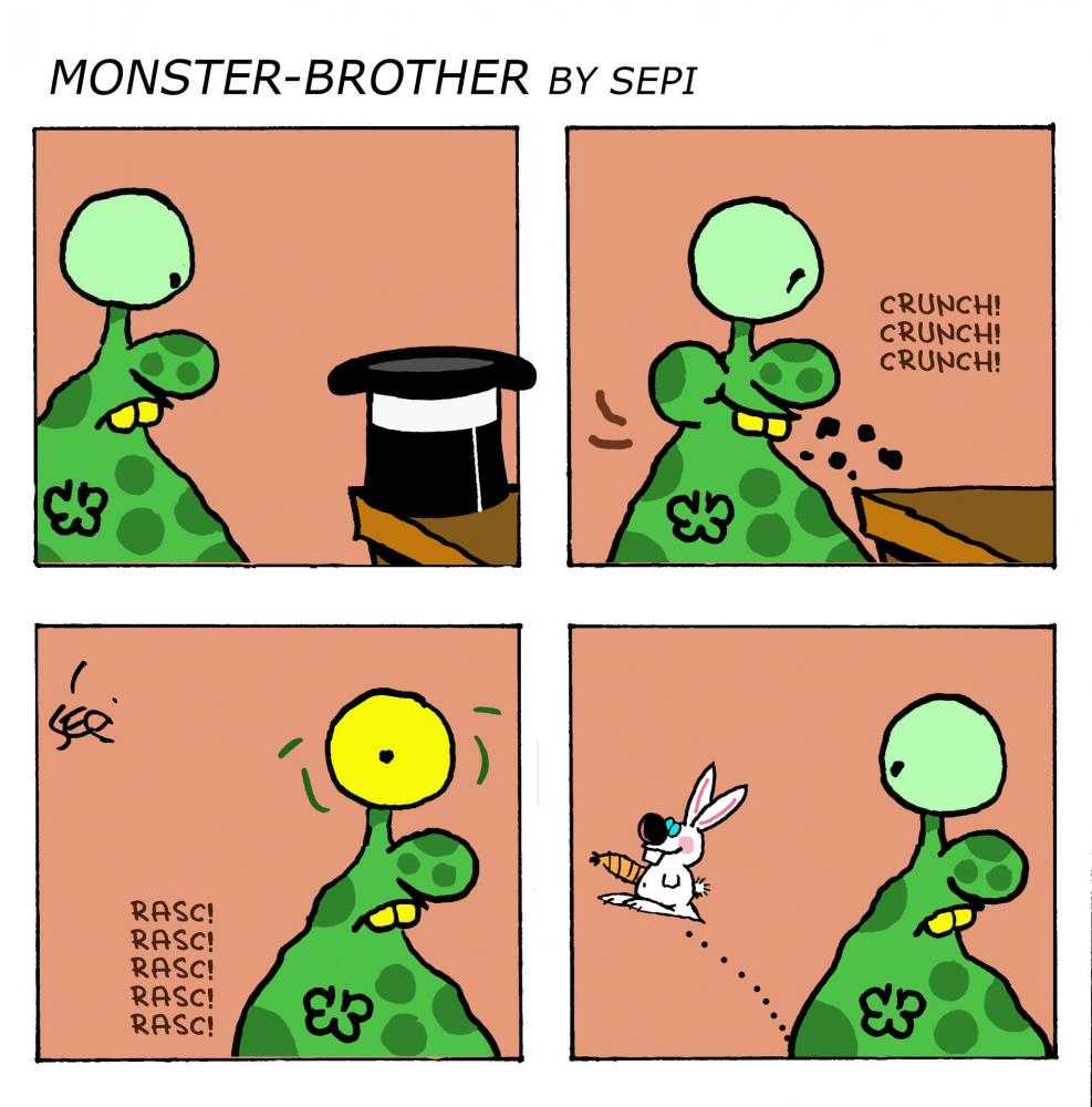 Cartoon: Monster-Brother / Monster-Bruder 1