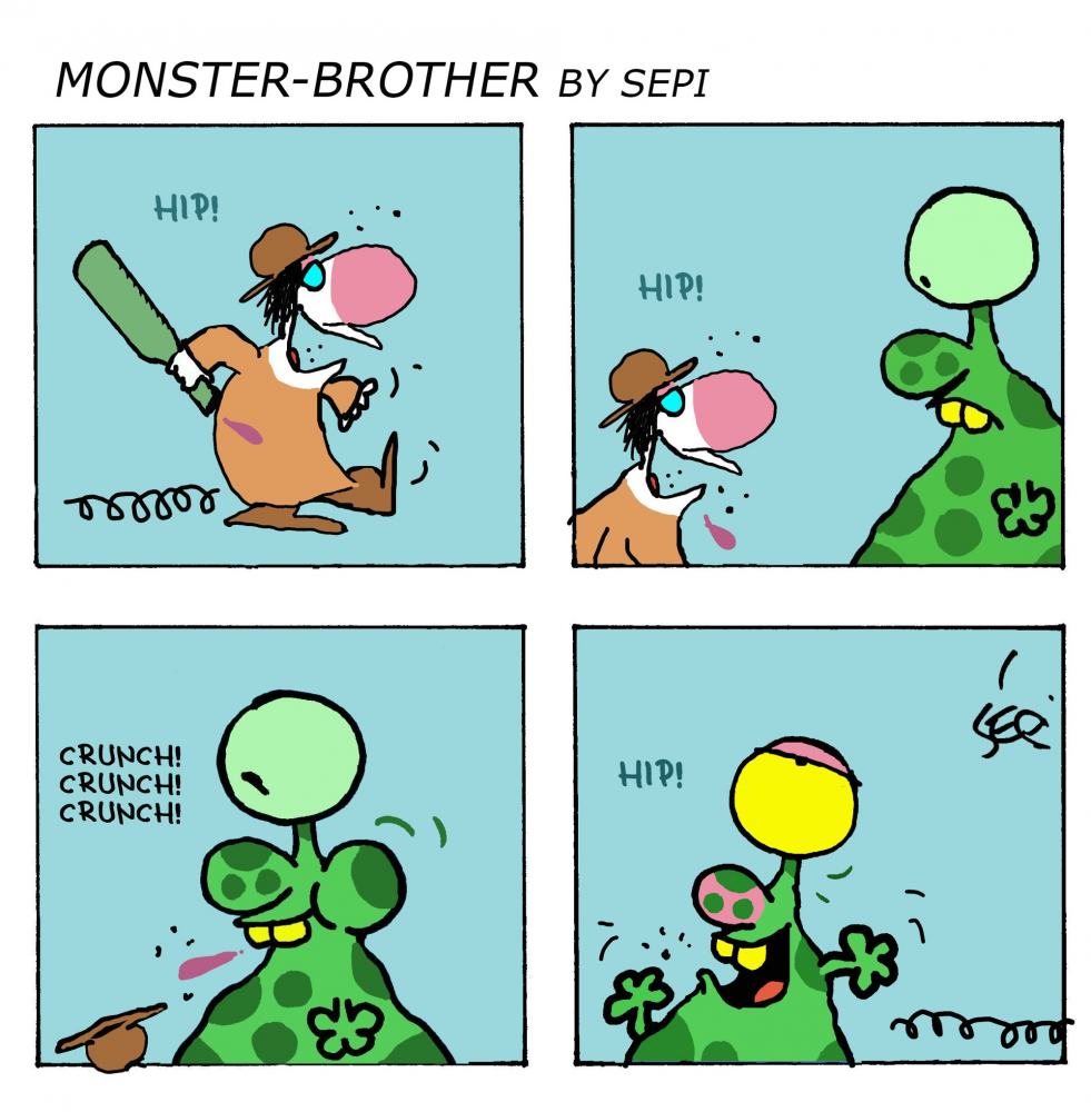 Cartoon: Monster-Brother / Monster-Bruder 1