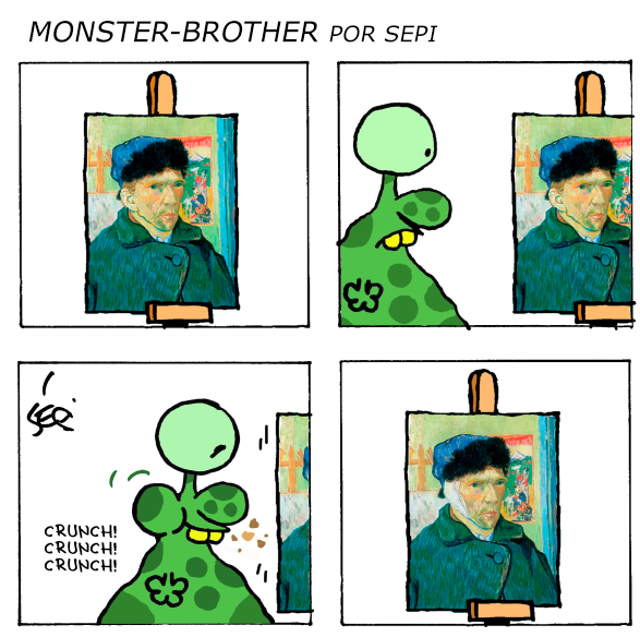 Cartoon: Monster-Brother / Monster-Bruder 1