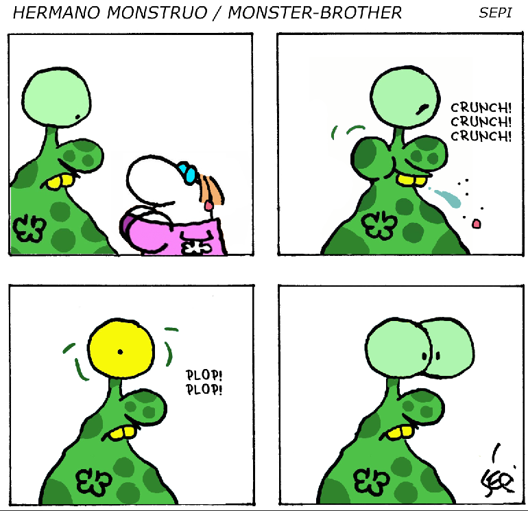 Cartoon: Monster-Brother / Monster-Bruder 1