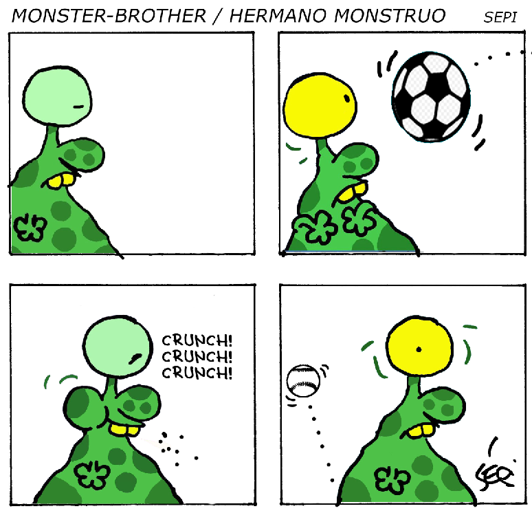 Cartoon: Monster-Brother / Monster-Bruder 1
