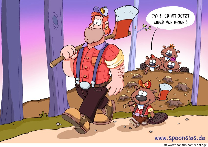 Cartoon: Biber 1