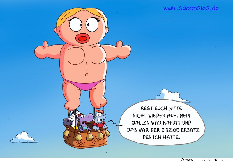 Cartoon: Ballonfahrt 1