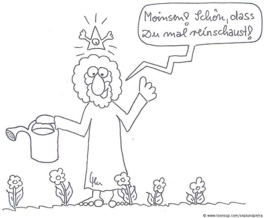 Comic: Vorläufige Idee: kleine Einleitung in Gottes Fotoalbum 1