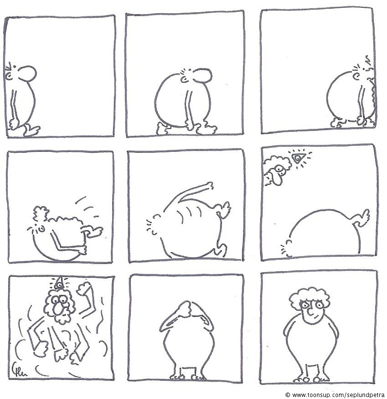 Cartoon: Bonom-Hommage 1