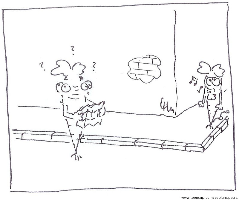 Comic: Unausgesprochenes Wortspiel Skizze 1