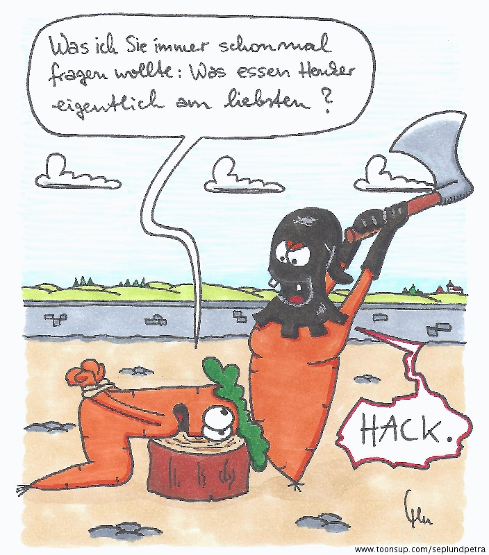 Cartoon: Henkersmahlzeit 1
