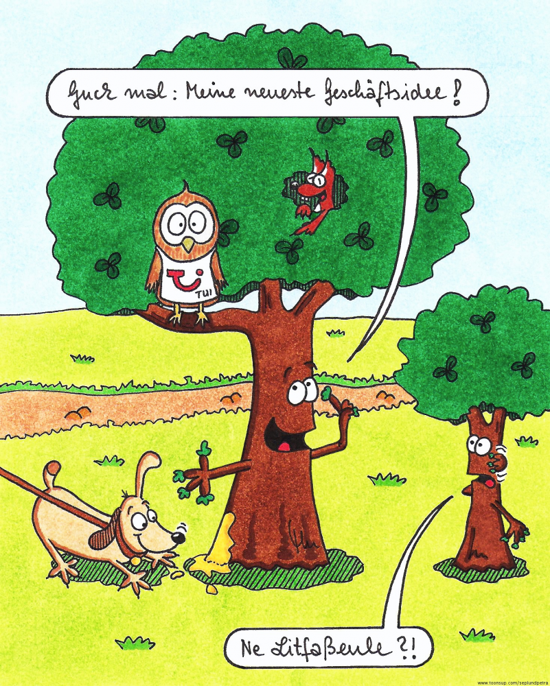 Cartoon: Innovative Geschäftsidee 1