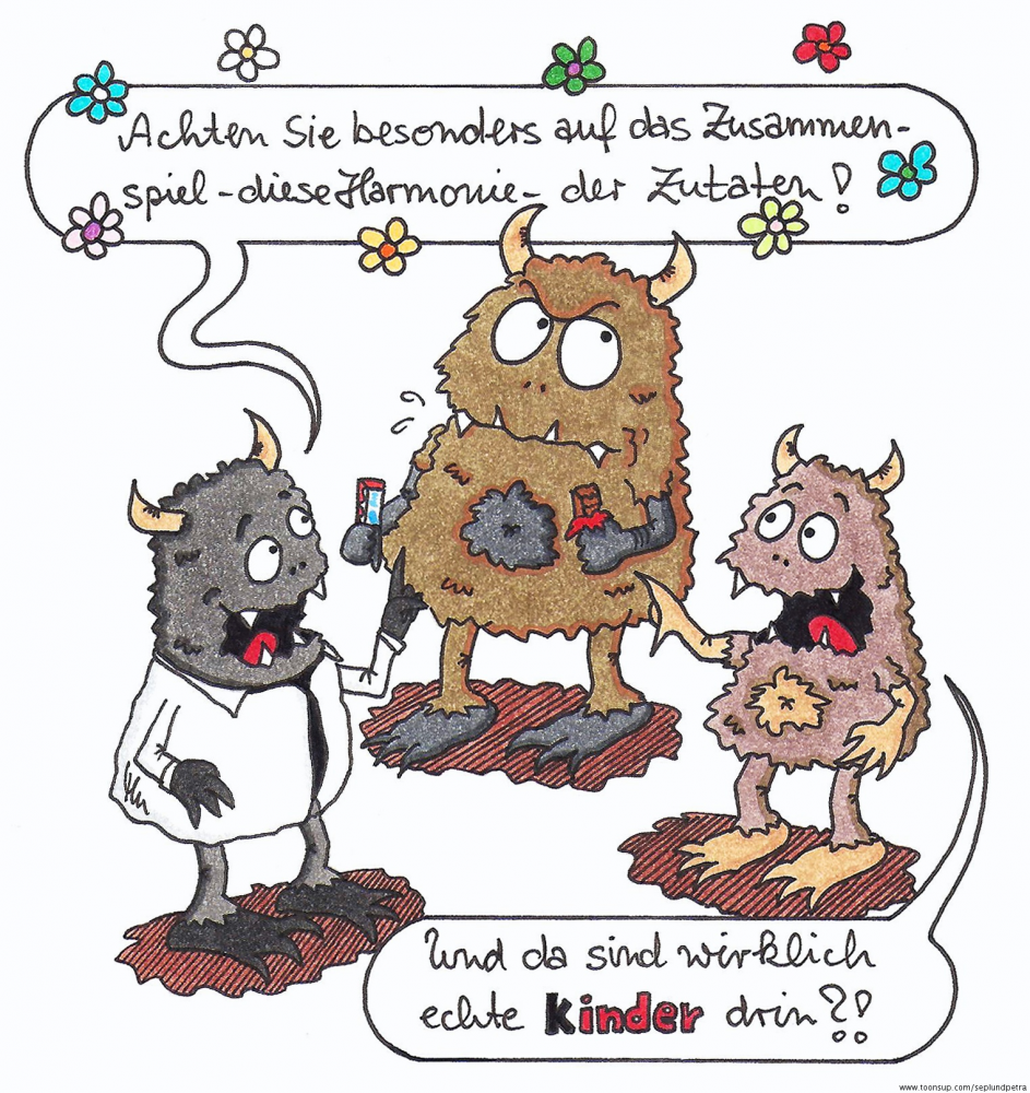 Cartoon: Drin ist, was drauf steht... 1