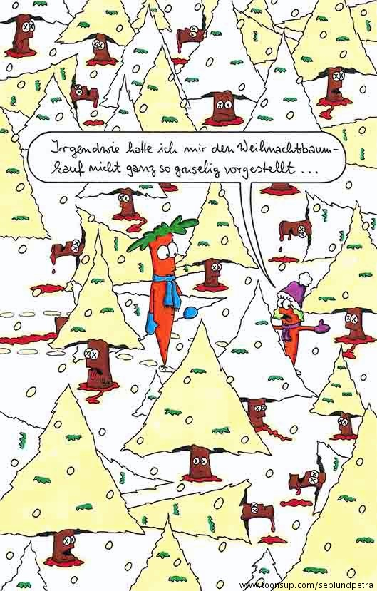 Cartoon: Weihnachtsbaumkauf 1