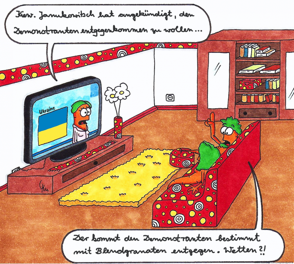 Cartoon: Nachrichten aus der Ukraine 1