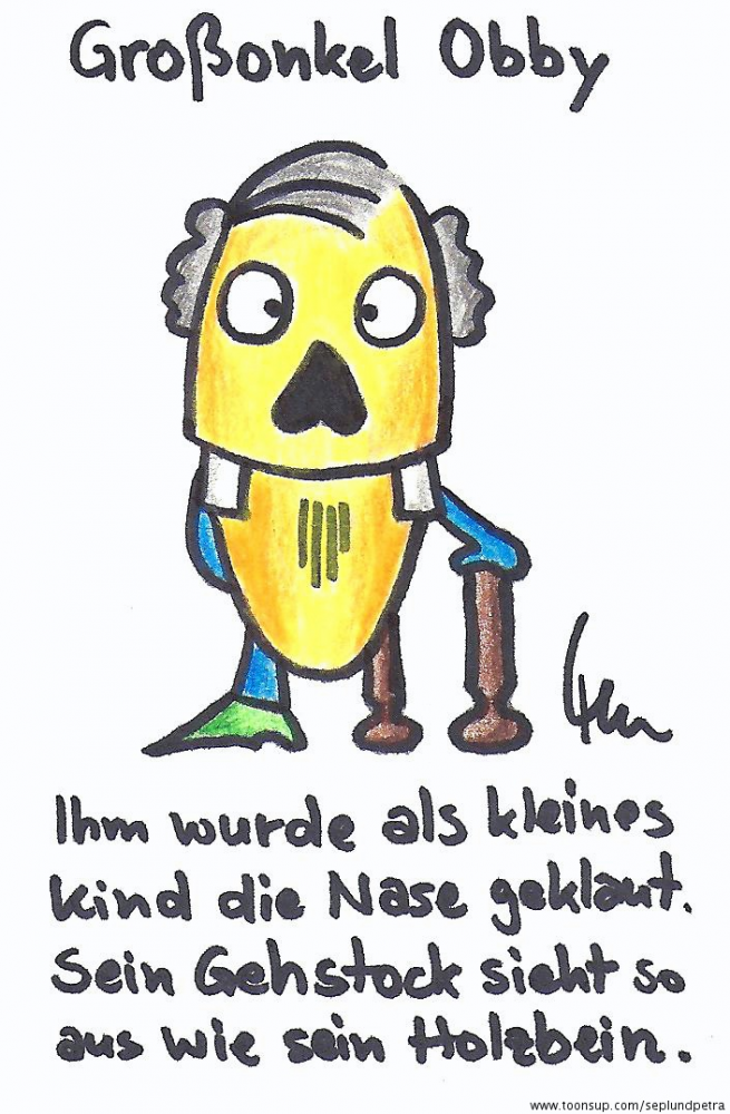 Concept Art / Character Design: Großonkel Obby 1