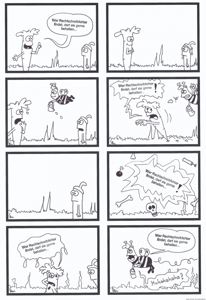 Comic: Wer Rechtschreibfehler findet... 1