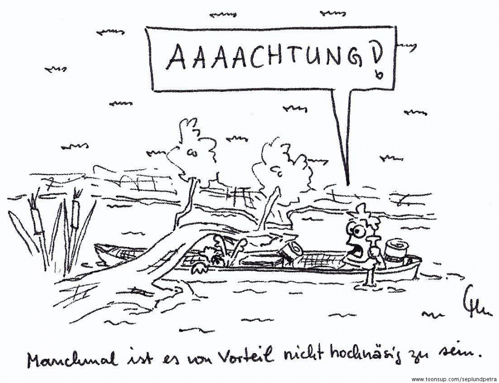 Cartoon: Kanutour 1