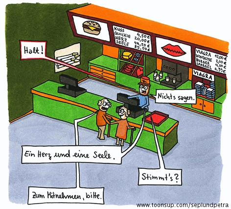 Cartoon: Im Schnellrestaurant 1