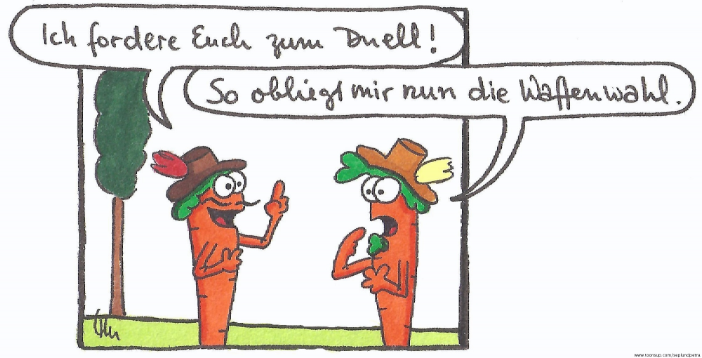 Cartoon: Duell 1