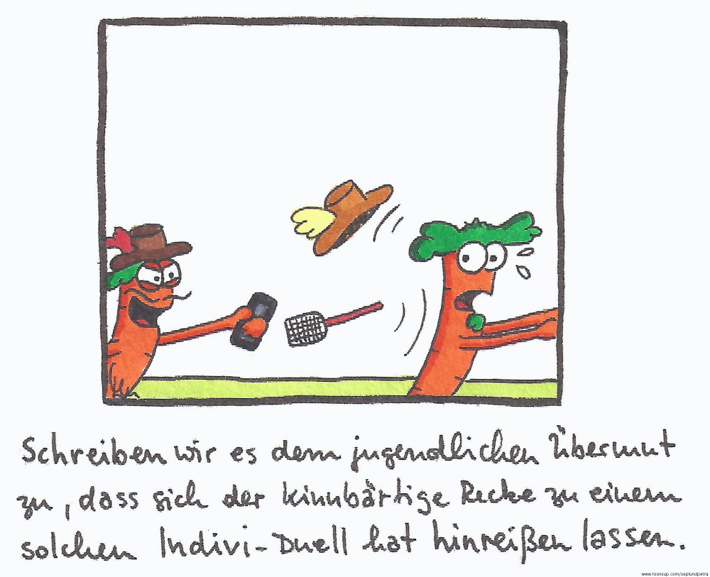 Cartoon: Duell 8