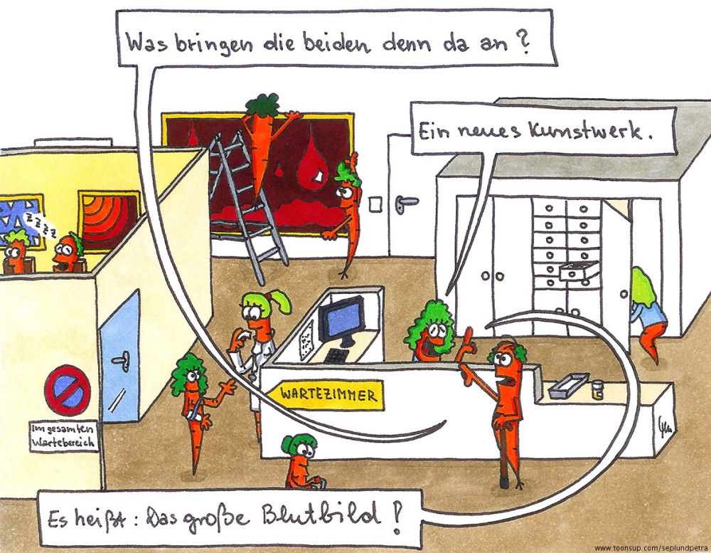 Cartoon: Praxiskunst 1