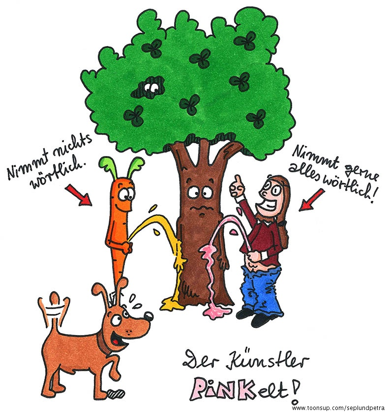 Cartoon: Ein medizinisch bedenkliches Wortspiel 1
