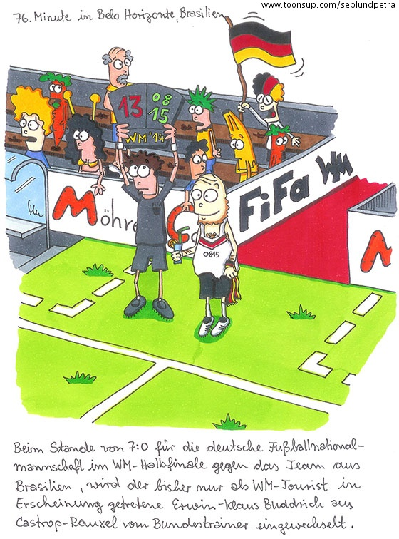Cartoon: WM-Halbfinale 1