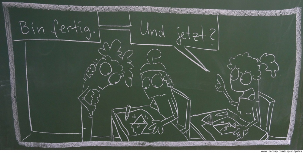 Comic: illustrierte Matheaufgabe 3
