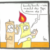 Kerzenzeit (alter Kurzcomic)