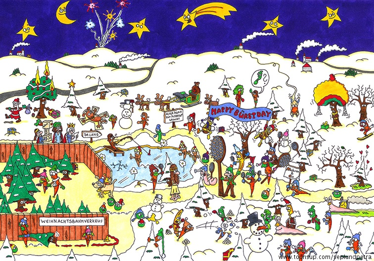Rate- / Wimmelbild: Weihnachtsmotiv 2014 1
