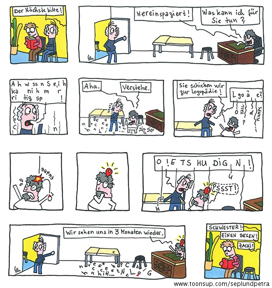 Comic: Sprachschwierigkeiten 1