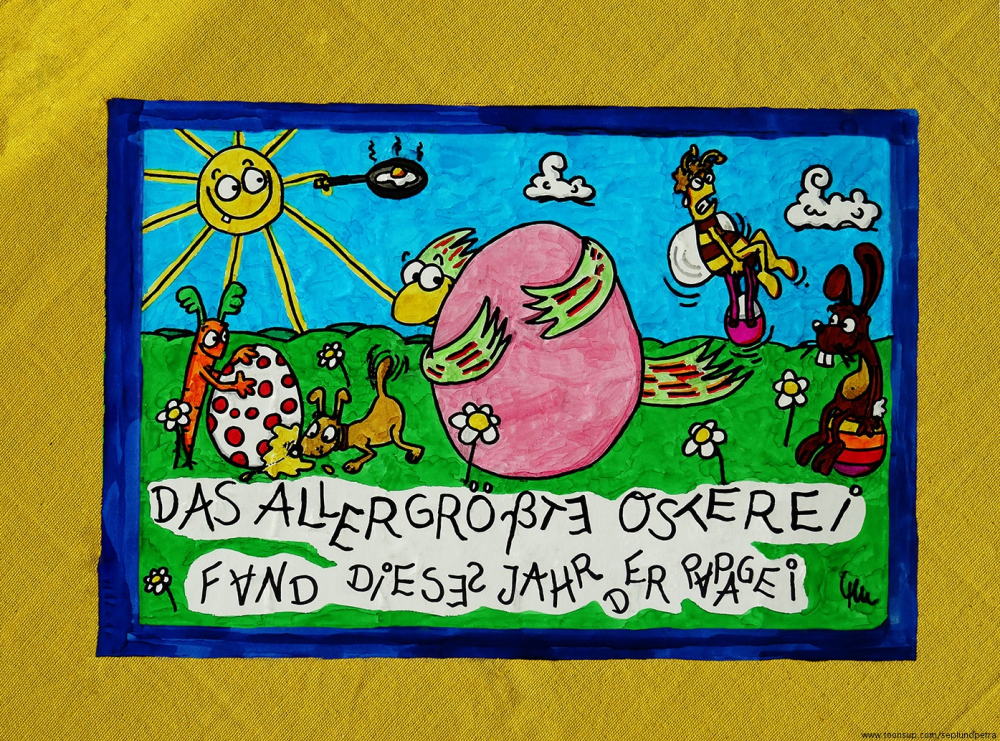 Rate- / Wimmelbild: Osterpuzzlefehlersuchbild 3