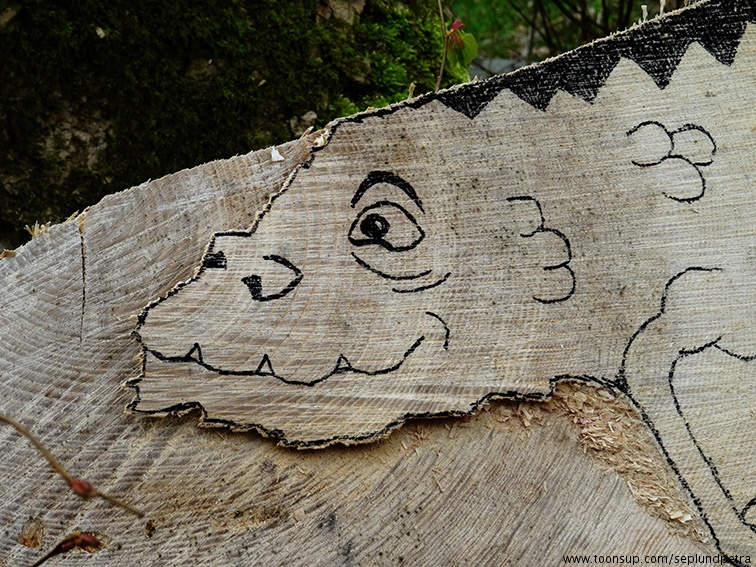 Illustration: Baumdrachen und Greifmischwesen 9