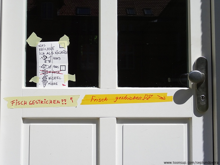Cartoon: Frisch gestrichen 1