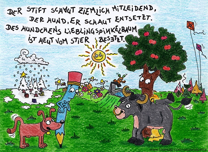 Cartoon: Weihnachtswunschbild für Simon 1