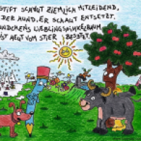 Weihnachtswunschbild für Simon