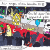 Auflauf am roten Teppich