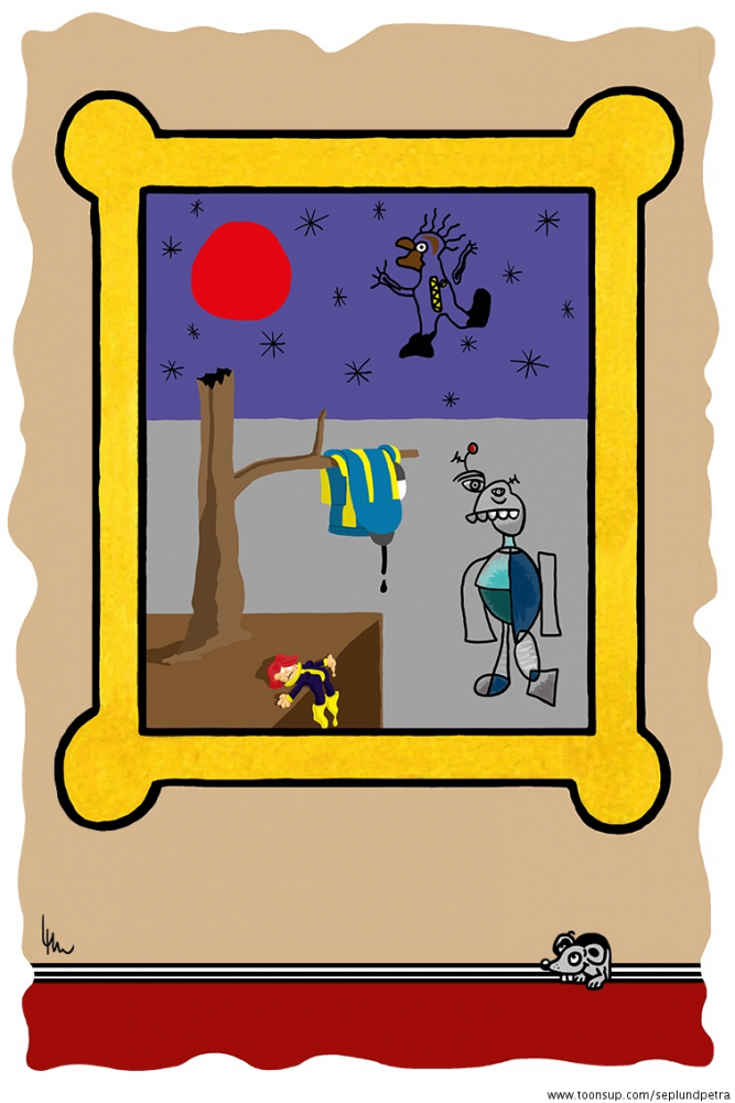 Cartoon: Raumfahrerkunst 1