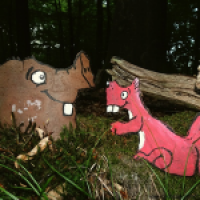 Schwein und Eichhörnchen