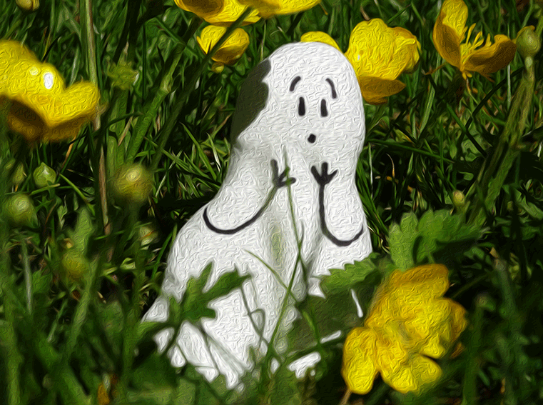 Animation: Gespenst im Garten 2