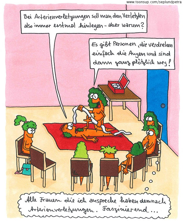 Cartoon: Erste-Hilfe-Kurs 2 1