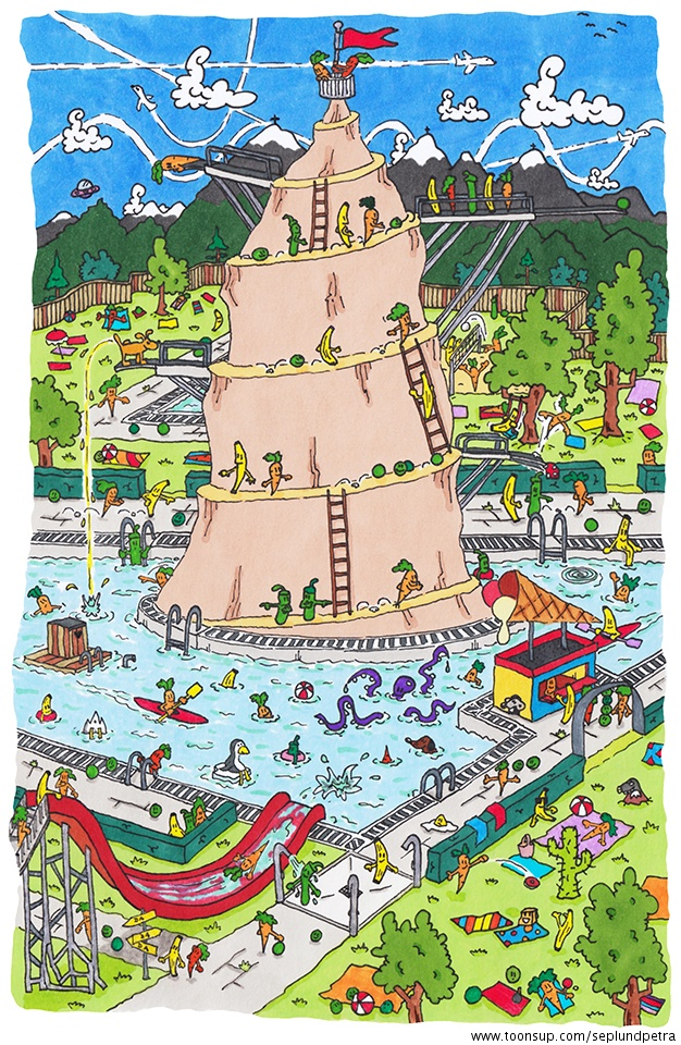 Illustration: Erlebnisschwimmbad 1