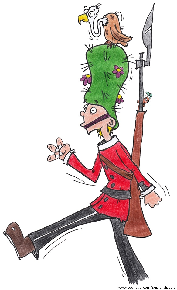 Illustration: Bärenfellmützen sind out 1