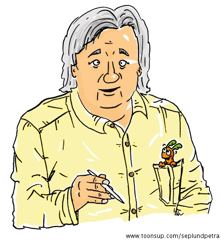 Illustration: Karikatur eines Karikaturisten 1