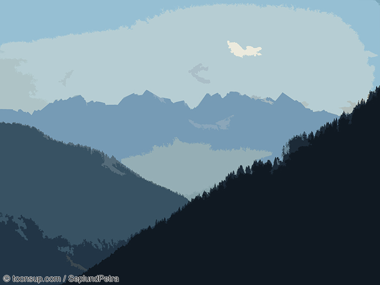 Illustration: Wandereindrücke I (digital bearbeitet) 7