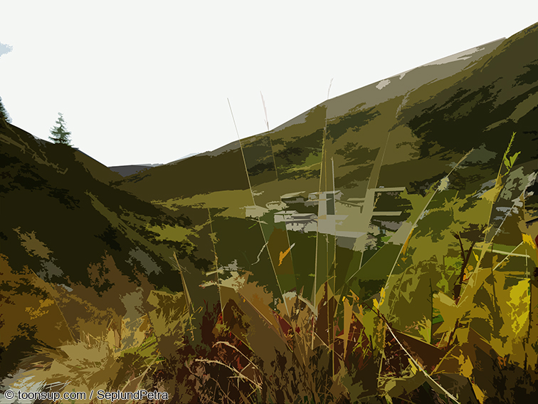 Illustration: Wandereindrücke I (digital bearbeitet) 8