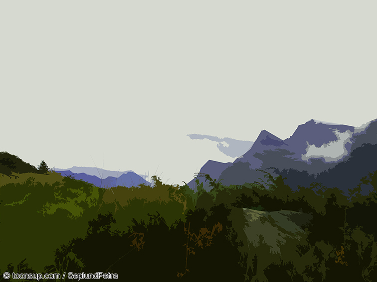 Illustration: Wandereindrücke I (digital bearbeitet) 10