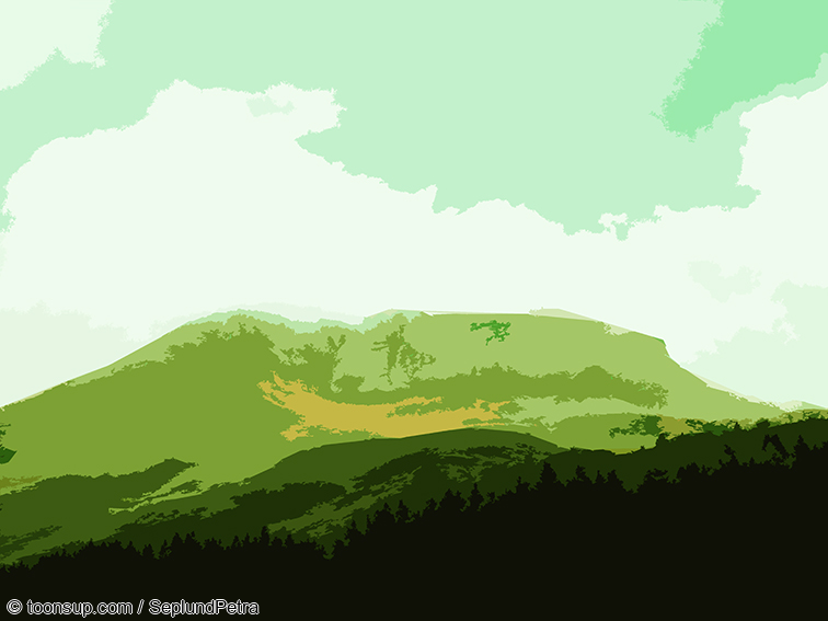Illustration: Wandereindrücke I (digital bearbeitet) 11