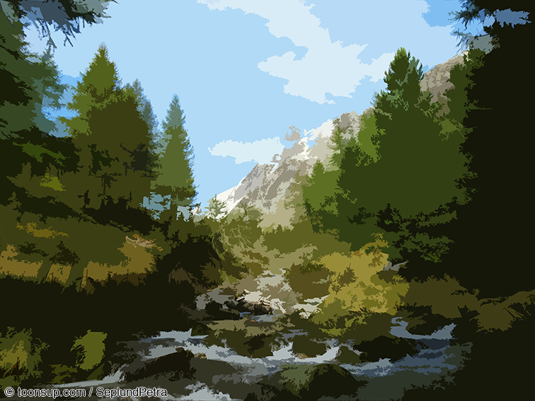 Illustration: Wandereindrücke I (digital bearbeitet) 21