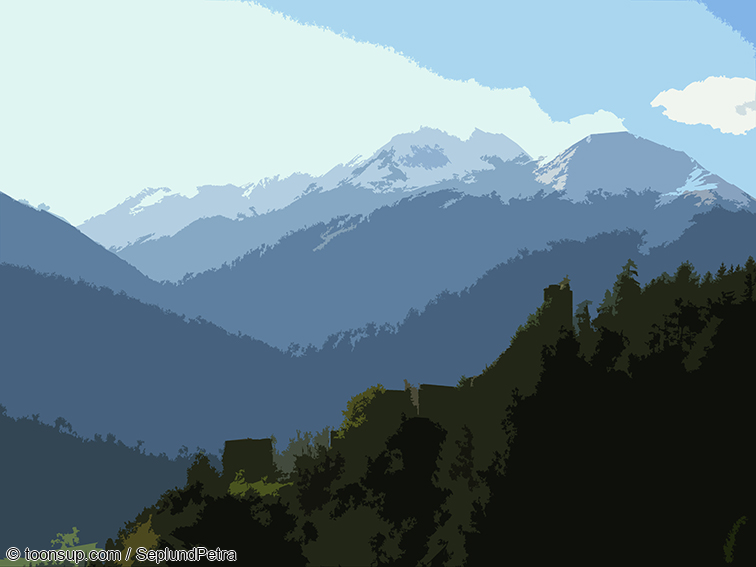 Illustration: Wandereindrücke I (digital bearbeitet) 24