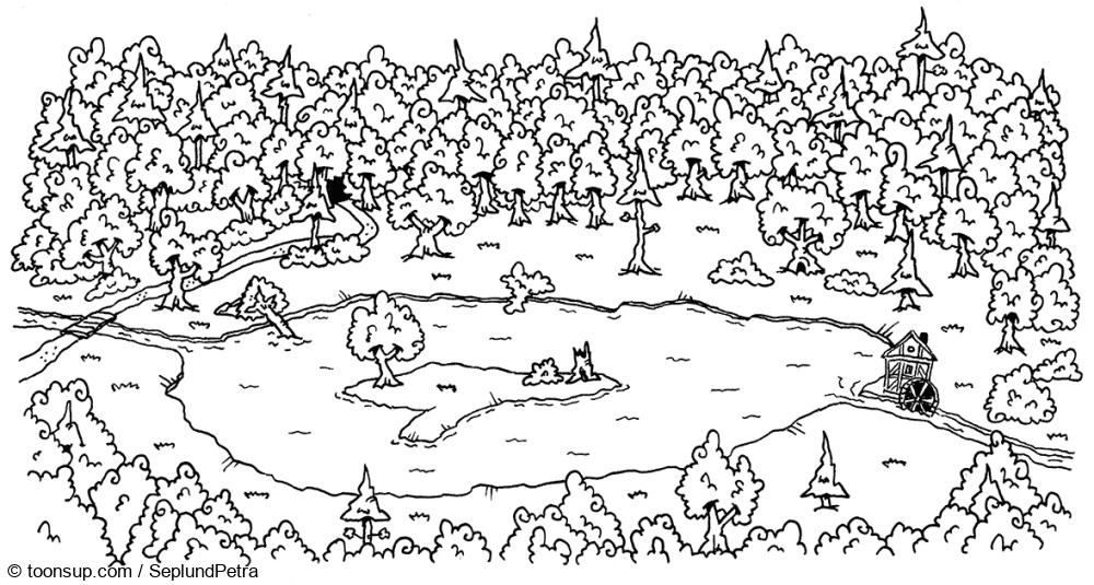 Illustration: mögliche Burgstandorte 2