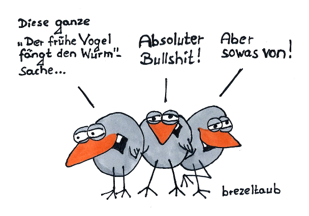 Cartoon: Der frühe Vogel... - Toonsup