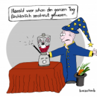 Zaubertrick mit Panne